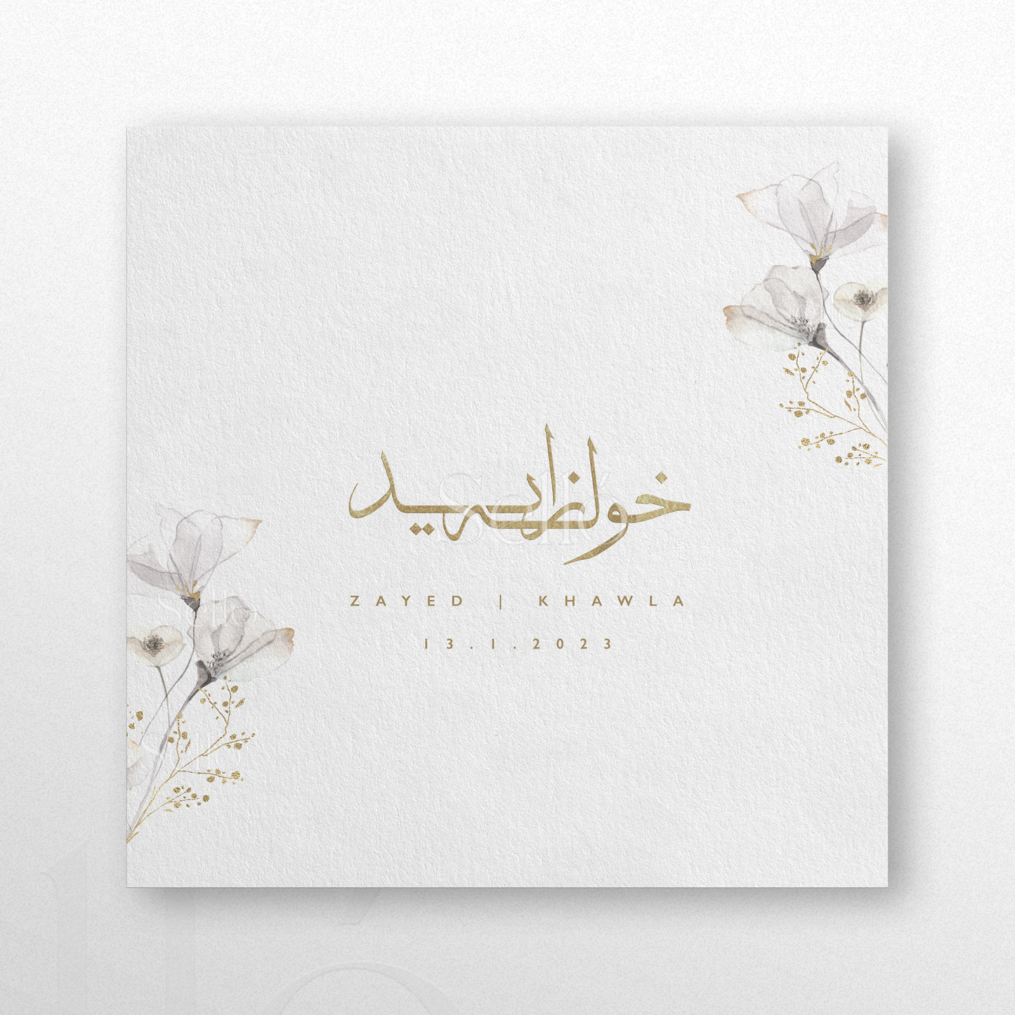 Wild Flowers in Gray Theme